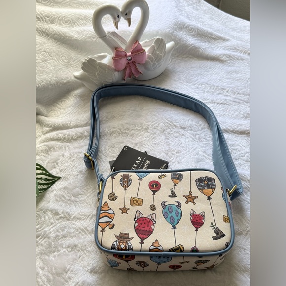 Pixar Loungefly Toy Story Balloon Print Crossbody Bag NWT Disney Mini Bag - Picture 3 of 16